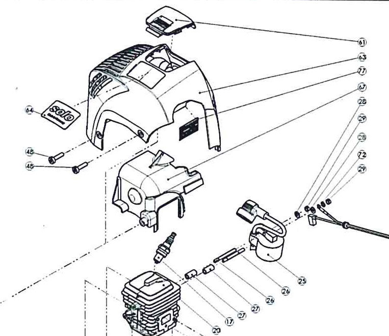 Solo Model 111 Small Engine Repair Parts